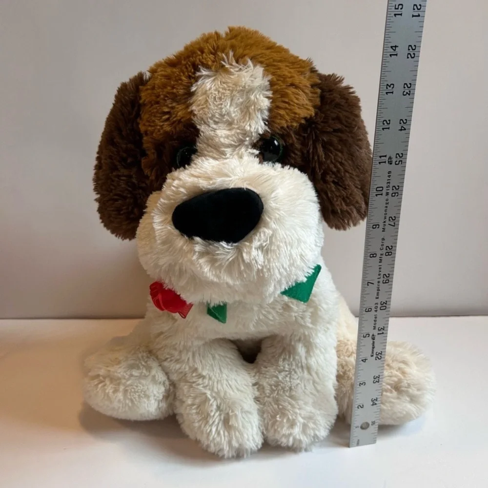 Kellytoy Plush Dog Toy - Brown and white